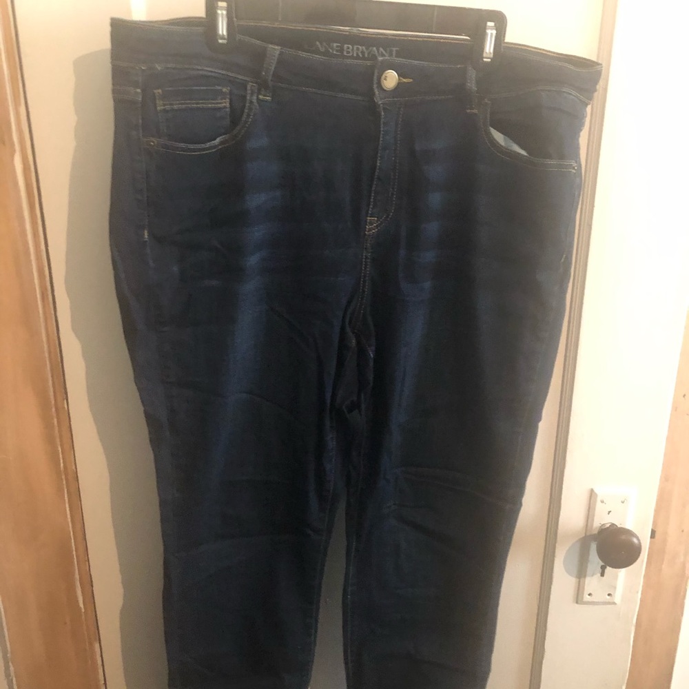 Lane Bryant Dark Blue Skinny Jeans